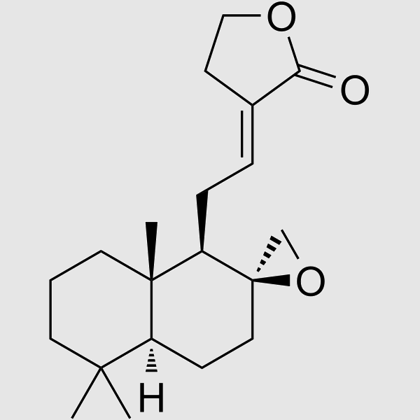 Galanolactone structure, CAS 115753-79-2