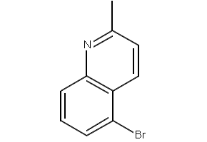 2-Mehtyl-5-bromoquinoline structure, CAS 54408-52-5