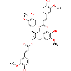 9,9'-Di-O-(E)-feruloylsecoisolariciresinol structure, CAS 56973-66-1