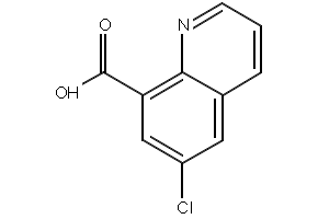 6-Chloroquinoline-8-carboxylicacid structure, CAS 6456-78-6