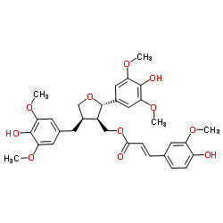 9-O-Feruloyl-5,5'-dimethoxylariciresinol structure, CAS 166322-14-1