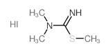 Methyl dimethylcarbamimidothioate hydroiodide structure, CAS 6972-04-9