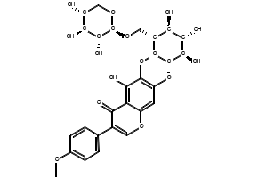 4-Hydroxy-3-methoxyphenylO-beta-D-(6'-O-syringate)glucopyranoside structure, CAS 426821-85-4