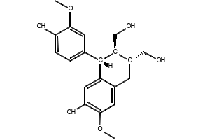 Isolariciresinol structure, CAS 548-29-8