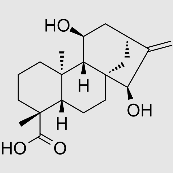 11,15-Dihydroxy-16-kauren-19-oicacid structure, CAS 57719-76-3