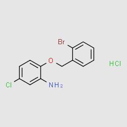 2-(2-Bromobenzyloxy)-5-chloroaniline hydrochloride structure, CAS 92022-09-8
