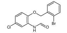N-(2-(2-Bromobenzyloxy)-5-chlorophenyl)formamide structure, CAS 92152-31-3