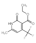 Ethyl 2-hydroxy-6-methyl-4-(trifluoromethyl)nicotinate structure, CAS 837-31-0