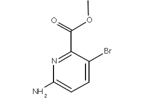 2-Pyridinecarboxylicacid,6-amino-3-bromo-,methylester structure, CAS 178876-83-0