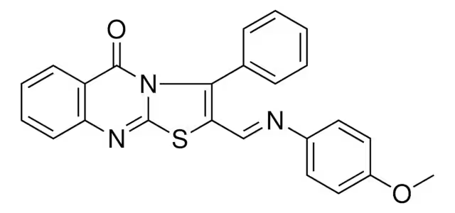 3-(4-Chlorophenyl)-2-methyl-5H-thiazolo[2,3-b]quinazolin-5-one structure, CAS 97999-55-8
