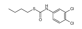 S-Butyl (3,4-dichlorophenyl)carbamothioate structure, CAS 10129-43-8