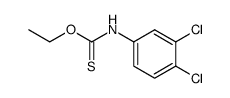 O-Ethyl (3,4-dichlorophenyl)carbamothioate structure, CAS 65839-07-8
