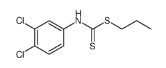 Propyl (3,4-dichlorophenyl)carbamodithioate structure, CAS 90920-01-7