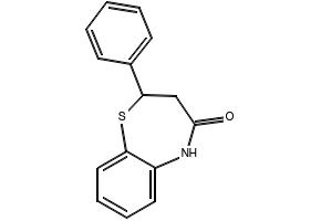 2-Phenyl-2,3-dihydrobenzo[b][1,4]thiazepin-4(5H)-one structure, CAS 29476-22-0