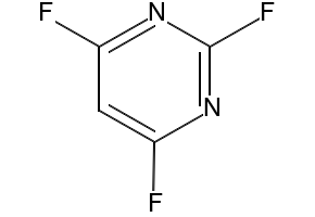 2,4,6-Trifluoropyrimidine structure, CAS 696-82-2