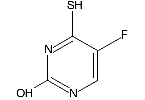 5-Fluoro-4-thioxo-3,4-dihydropyrimidin-2(1H)-one structure, CAS 671-41-0