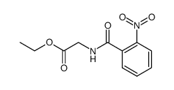 Ethyl2-(2-nitrobenzamido)acetate structure, CAS 5177-49-1