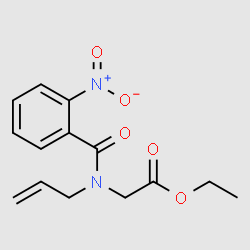 Ethyl2-(N-allyl-2-nitrobenzamido)acetate structure, CAS 5177-50-4