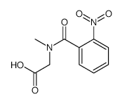 2-(N-Methyl-2-nitrobenzamido)aceticacid structure, CAS 5177-51-5