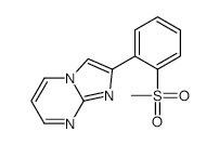 2-(2-(Methylsulfonyl)phenyl)imidazo[1,2-a]pyrimidine structure, CAS 3458-53-5