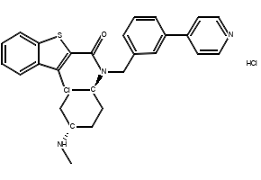 4-(Benzo[b]thiophen-3-ylmethyl)morpholine hydrochloride structure, CAS 3853-85-8
