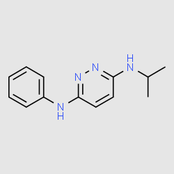 N3-isopropyl-N6-phenylpyridazine-3,6-diamine structure, CAS 1023-55-8