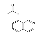 5-Iodoisoquinolin-8-ylacetate structure, CAS 3413-52-3