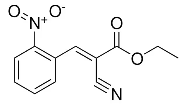 Ethyl 2-acetamido-2-cyano-3-(2-nitrophenyl)propanoate structure, CAS 20877-16-1