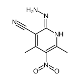 2-Hydrazinyl-4,6-dimethyl-5-nitronicotinonitrile structure, CAS 90223-65-7