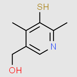 (5-Mercapto-4,6-dimethylpyridin-3-yl)methanol structure, CAS 803632-19-1
