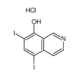 5,7-Diiodoisoquinolin-8-olhydrochloride structure, CAS 3482-13-1