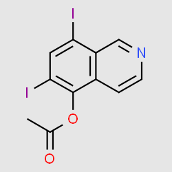 6,8-Diiodoisoquinolin-5-ylacetate structure, CAS 3413-53-4
