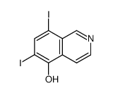 6,8-Diiodoisoquinolin-5-ol structure, CAS 3413-54-5
