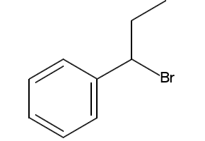 (1-Bromopropyl)benzene structure, CAS 2114-36-5