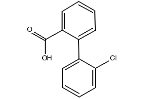2'-Chlorobiphenyl-2-carboxylic acid structure, CAS 14498-95-4