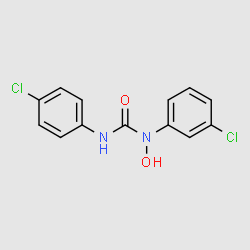 3-(4-Chlorophenyl)-1-(3-chlorophenyl)-1-hydroxyurea structure, CAS 91719-00-5