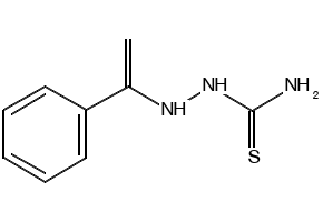 2-(2-Cyano-2-phenylethylidene)hydrazinecarbothioamide structure, CAS 90842-85-6
