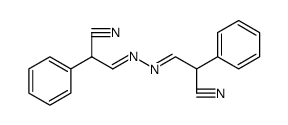 3,3'-(Hydrazine-1,2-diylidene)bis(2-phenylpropanenitrile) structure, CAS 94331-57-4