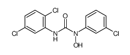 3-(2,5-Dichlorophenyl)-1-(3-chlorophenyl)-1-hydroxyurea structure, CAS 97027-92-4