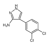 4-(3,4-Dichlorophenyl)-1H-pyrazol-3-amine structure, CAS 92403-51-5