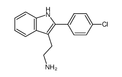 2-(2-(4-Chlorophenyl)-1H-indol-3-yl)ethanamine structure, CAS 1221-67-6