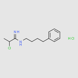 2-Chloro-N-(4-phenylbutyl)propanimidamide hydrochloride structure, CAS 2576-45-6