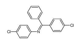 4-Chloro-N-((4-chlorophenyl)(phenyl)methylene)aniline structure, CAS 1233-25-6