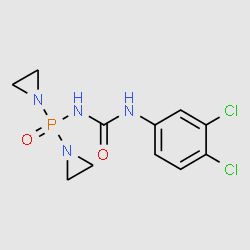 1-(Di(aziridin-1-yl)phosphoryl)-3-(3,4-dichlorophenyl)urea structure, CAS 2921-38-2