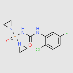 1-(Di(aziridin-1-yl)phosphoryl)-3-(2,5-dichlorophenyl)urea structure, CAS 3482-20-0