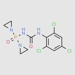 1-(Di(aziridin-1-yl)phosphoryl)-3-(2,4,6-trichlorophenyl)urea structure, CAS 3413-85-2