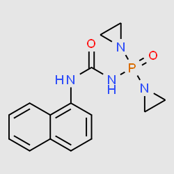 1-(Di(aziridin-1-yl)phosphoryl)-3-(naphthalen-1-yl)urea structure, CAS 3413-90-9