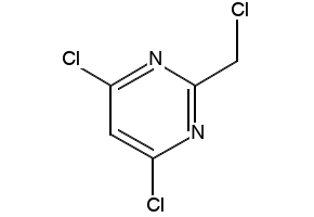 4,6-Dichloro-2-(chloromethyl)pyrimidine structure, CAS 19875-05-9