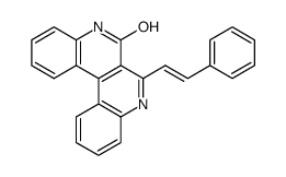 (E)-7-Styryldibenzo[c,f][2,7]naphthyridin-6-ol structure, CAS 4694-54-6
