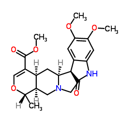 Isocarapanaubine structure, CAS 17391-09-2